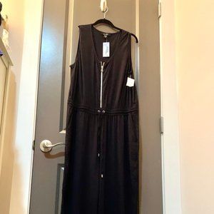 Karen Kane Black Zip Front Jumpsuit - XL NWT